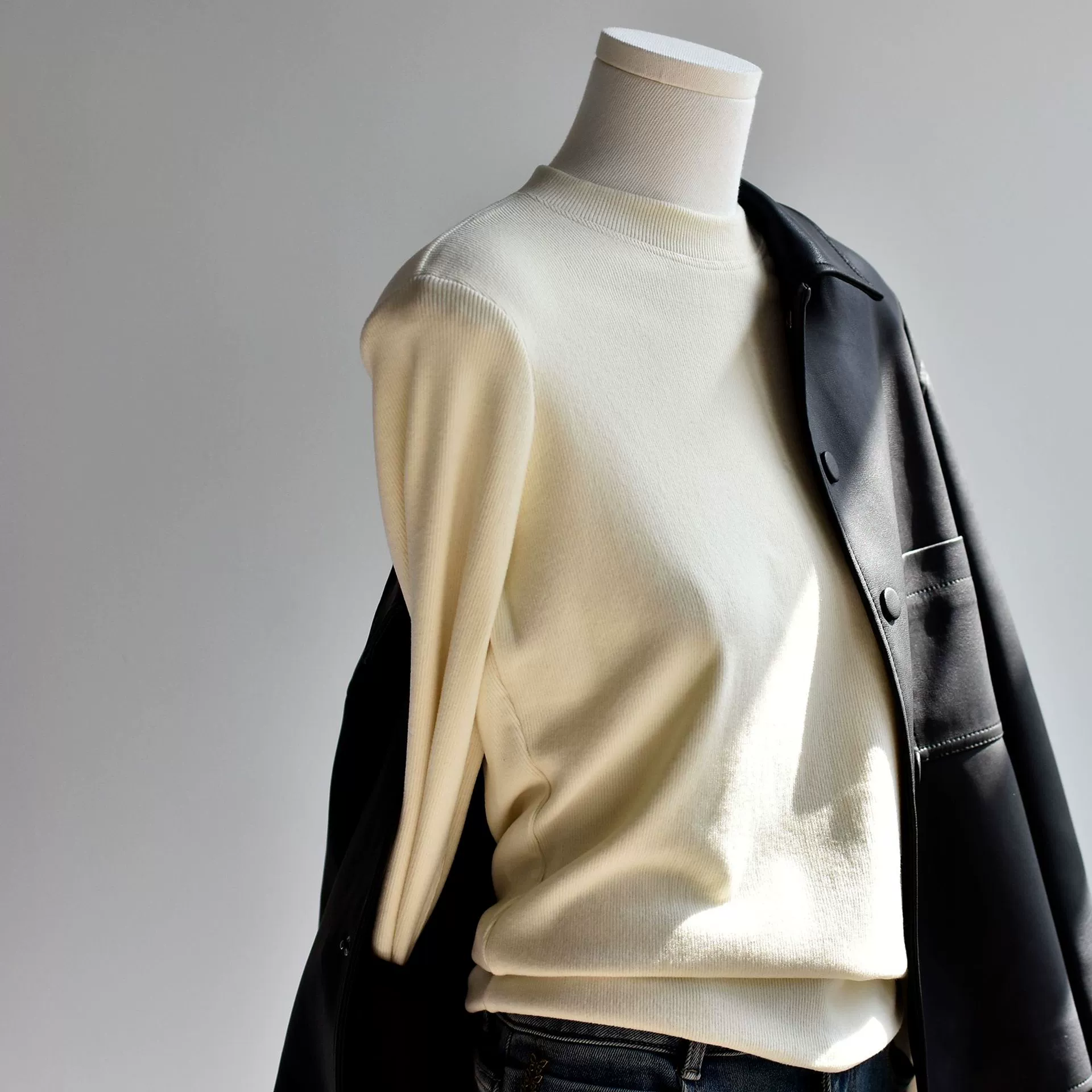 Теплый флисовый свитер. Новая зимняя женская одежда, утолщенный кашемировый трикотажный свитер с воротником-стойкой, базовый слой для женщин.