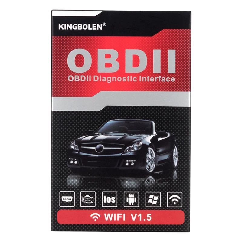 OBD II ELM327 WIFI Автомобильный Диагностический прибор для диагностики неисправностей Android Apple, система PIC25K80 core