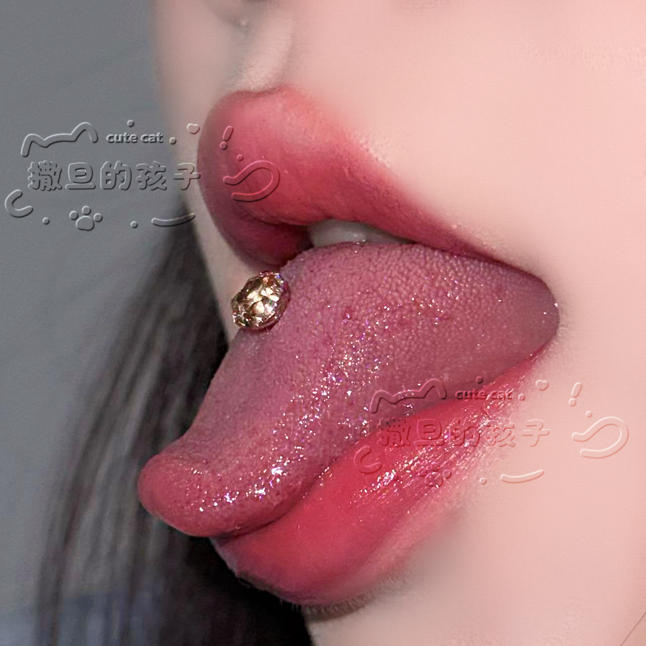 Satan's Child F136 Titanium Alloy Star Tongue Barbell - Adjustable Bar Length 8-20mm Tongue Ring detail image 13