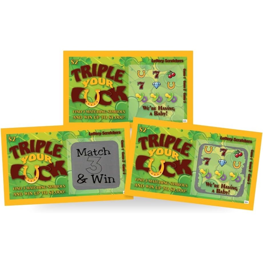 假彩票刮刮卡5张孕妇宣布惊喜礼物刮刮乐印刷刮刮卡