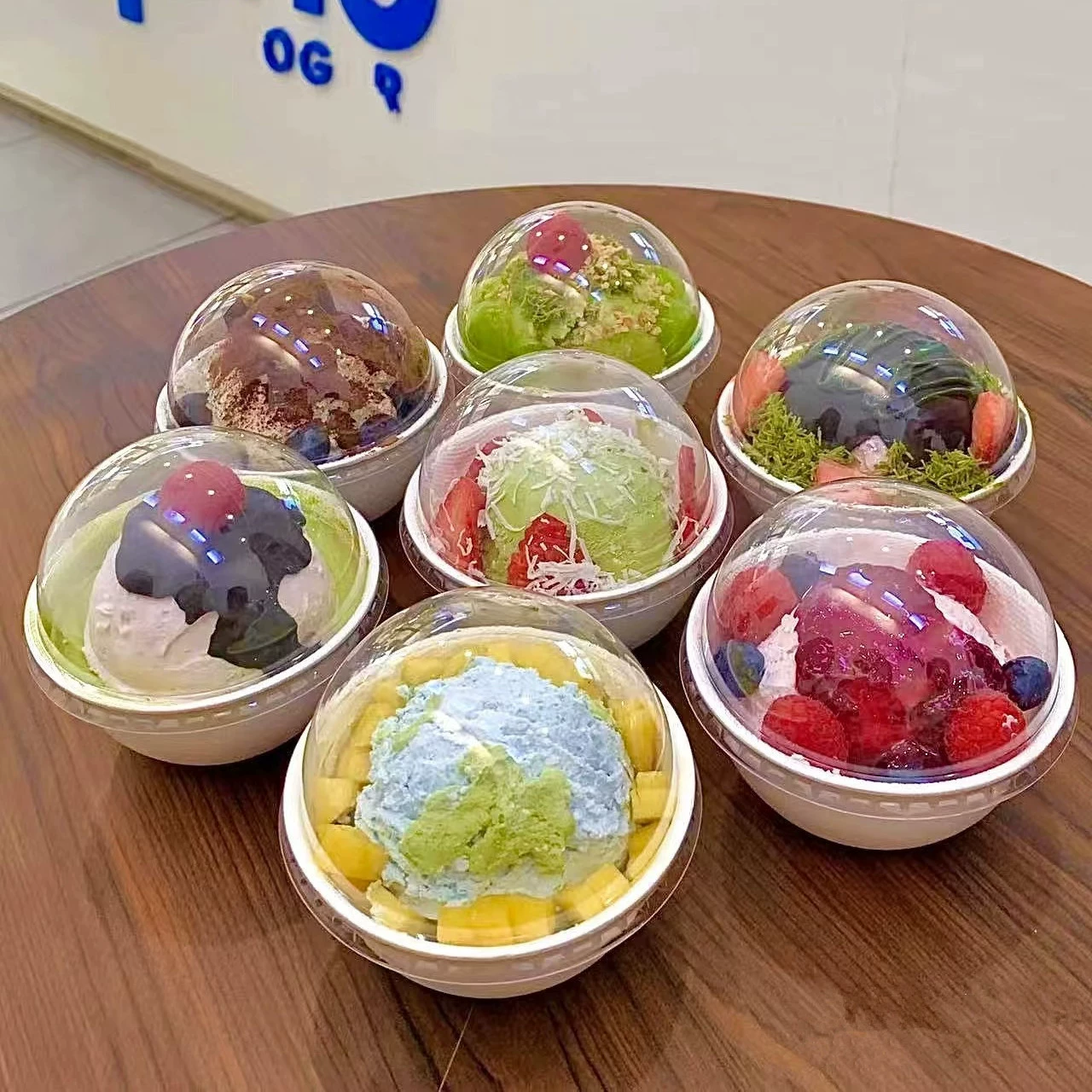 Маленькая белая миска интернет-знаменитости, миска для риса для барбекю, одноразовая биоразлагаемая миска из целлюлозы, миска для десерта, миска для йогурта, шейкер для пудинга, чашка