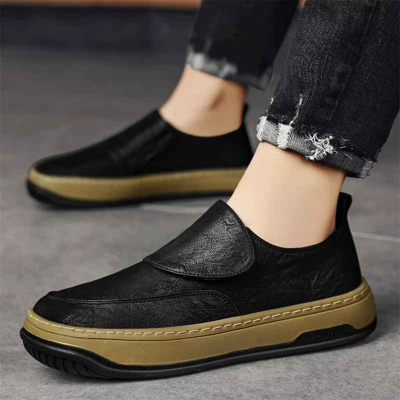summer footwear, low white shoes english style with velcro for leisure