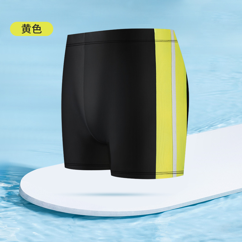 Bañador de los hombres directos de la fábrica anti-vergüenza boxeador moda Slim shorts verano playa vacaciones bañador en stock