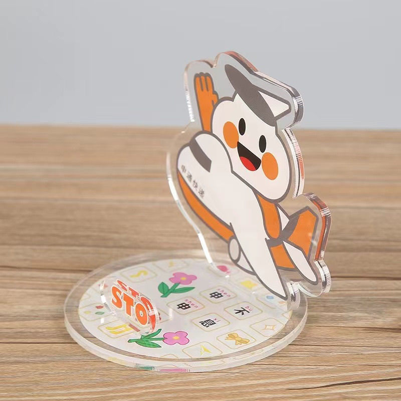 Acrylic Mobile Phone Lazy Stand Portable Creative Ornaments Desktop Stand Ins Style Cartoon Customization Wholesale