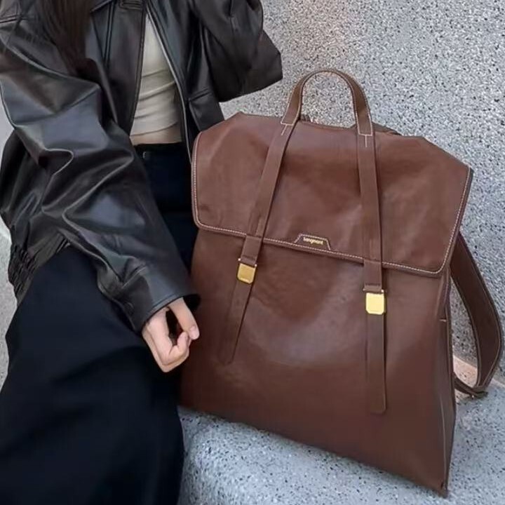 Songshan Xia Shanshangxing Series Muye Large Backpack Designer Edition Vegetable-Tanned Cowhide Computer Bag