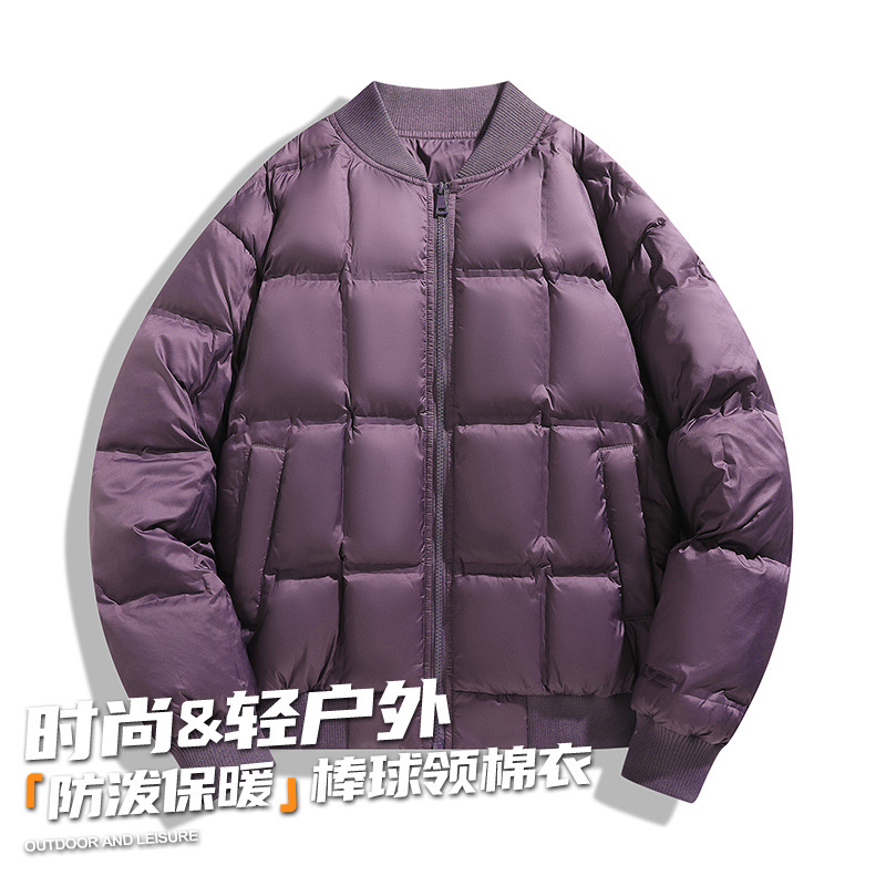 New winter style unisex couple's versatile windproof down jacket, trendy sports casual thickened warm cotton coat, loose fit