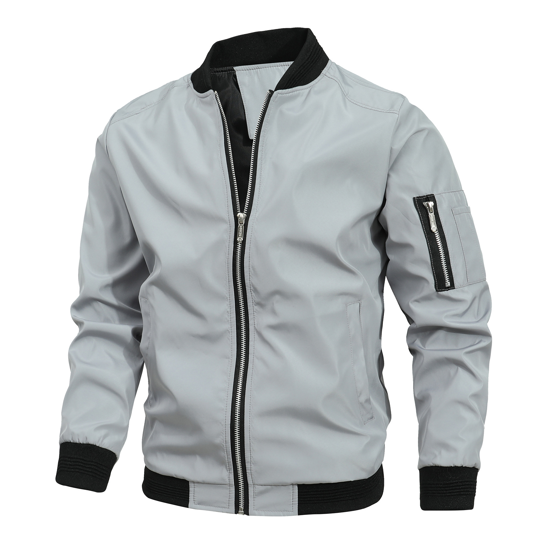 Slim Fit Men's Jacket For Spring And Autumn European Style_voghion.com