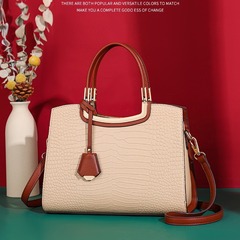 母親節禮物送媽媽包包女士2024新款潮高級感時尚鱷魚紋單肩手提媽