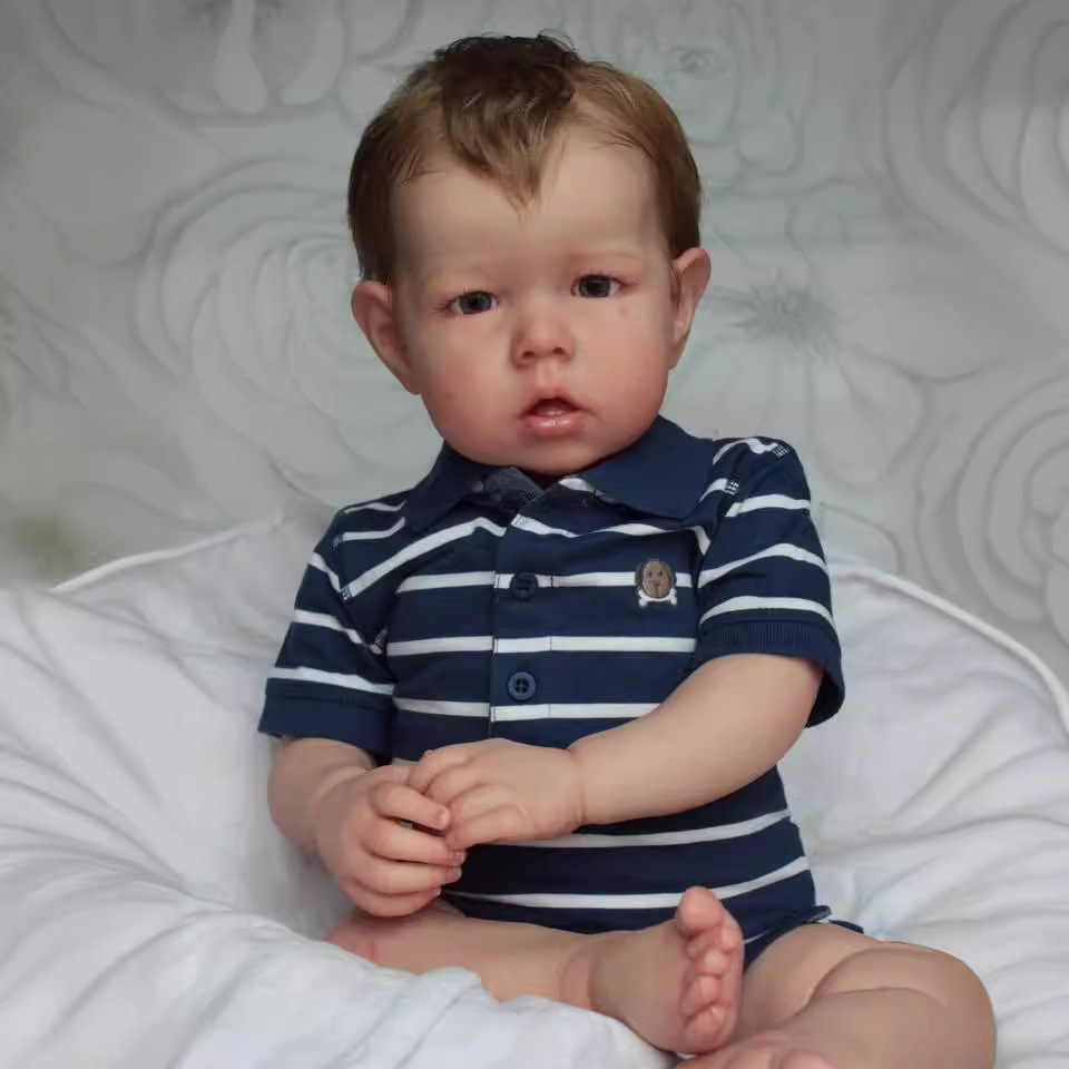 75cm Liam simulación renacido muñeca bebé niño 3D piel venosa sangre seda visible suministro transfronterizo