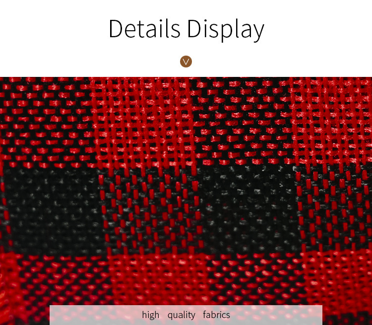 Plaid Ribbon Set For Christmas Decorations Red And Black Plaid_voghion.com