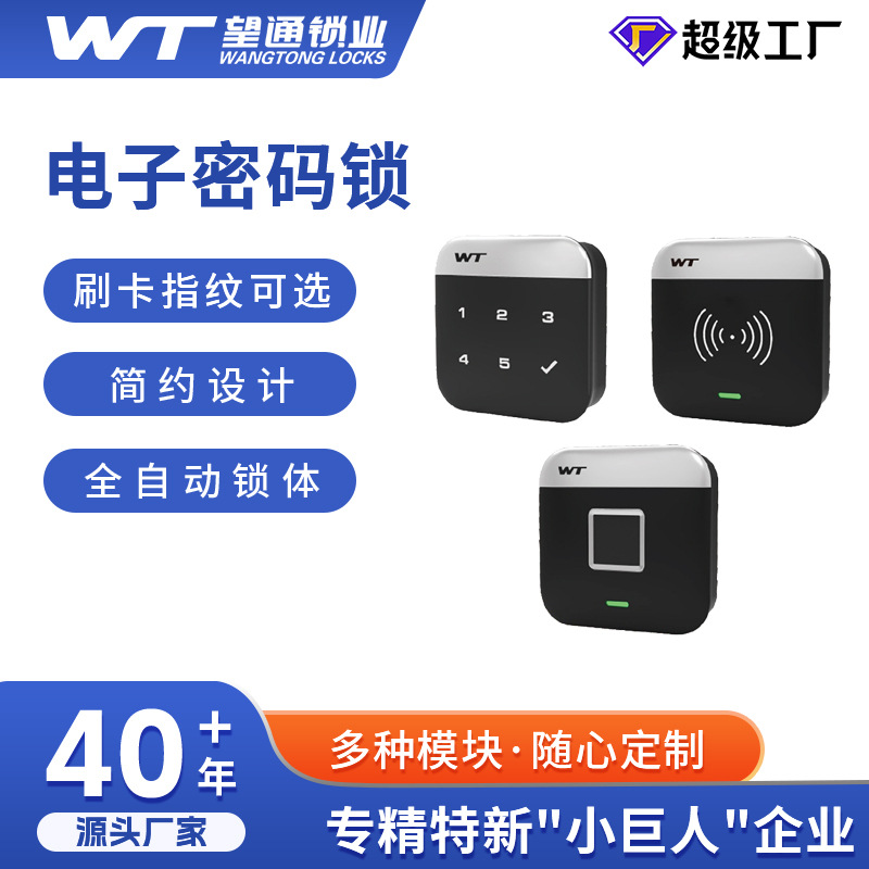 望通2022电子密码锁指纹锁6键触屏IC刷卡锁更衣柜鞋柜抽屉柜批发
