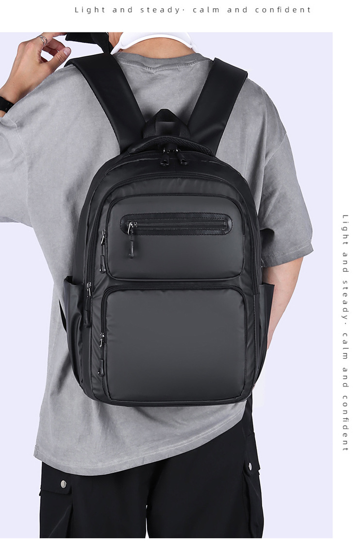 Cross-border wholesale of new large-capacity, simple commuting computer bags, school bags for junior and senior high school students, foreign trade backpacks for men, Korean version undefined