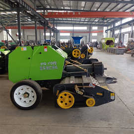 圆捆打捆机厂家 自走式秸秆粉碎打捆机价格 牧草打捆机图片视频