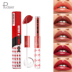 Pudaier Amazon 16-color double-ended lip glaze moisturizing lip oil moisturizing non-fading lipstick lip gloss lip gloss