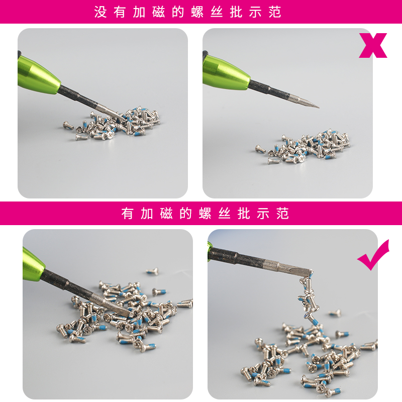 destornillador y anillo magnético poderoso magnetizador para teléfono móvil computadora de mantenimiento de tornillo lote magnetizador herramienta magnética