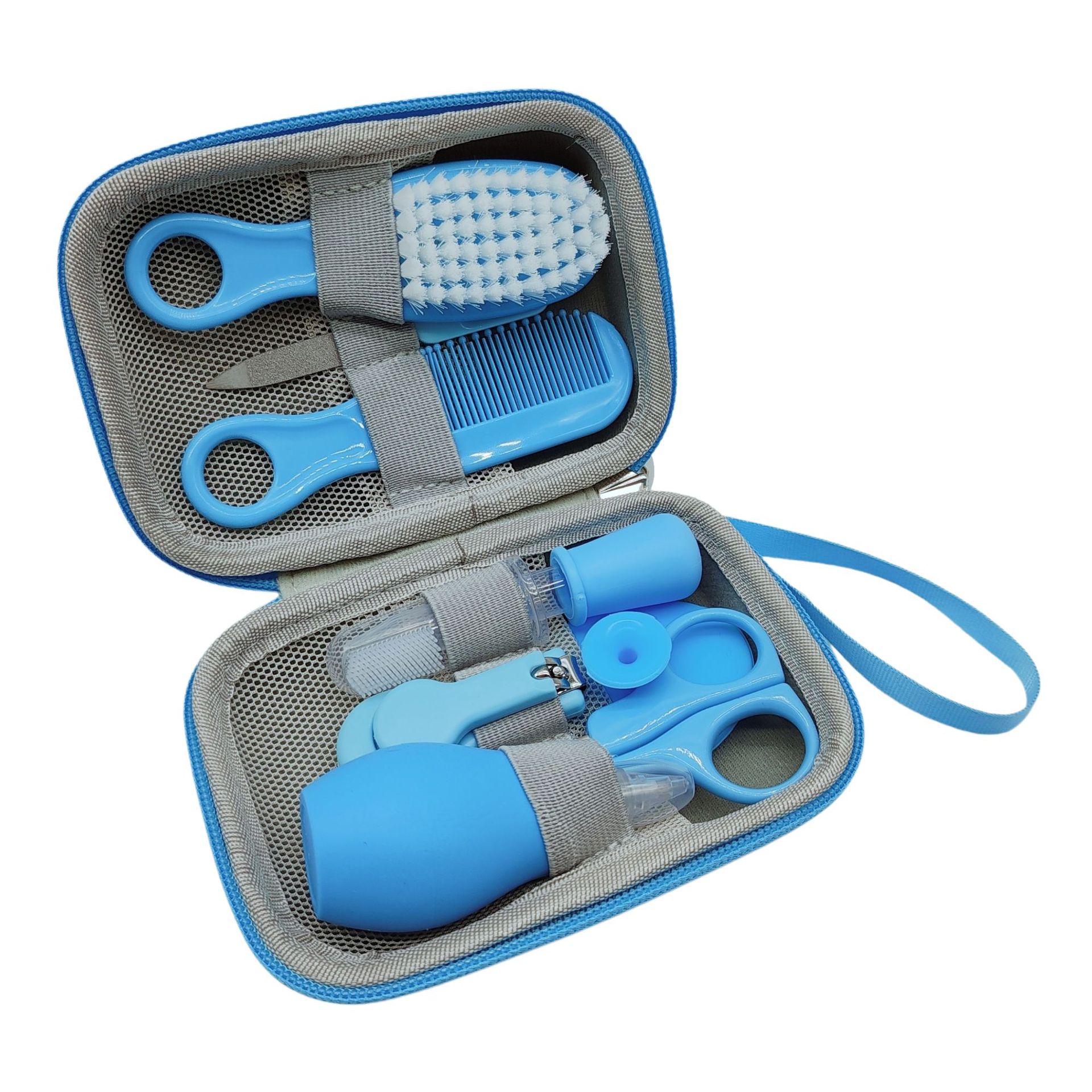 Nuevo cuidado infantil 8 unidades traje infantil cortaúñas nariz clip medicina alimentador diario Lavado y cuidado