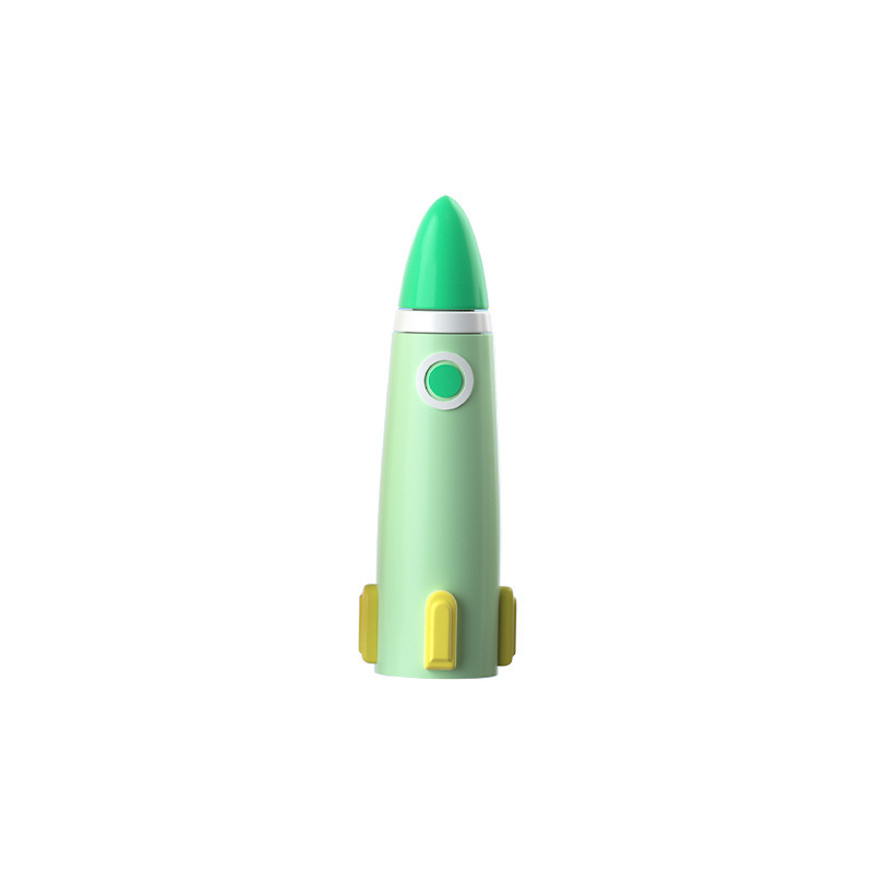 かわいいロケット形状漫画ペンキャップ鉛筆シリコーン文具ゲルペンアクセサリーペンホルダー幼稚園ギフト|undefined