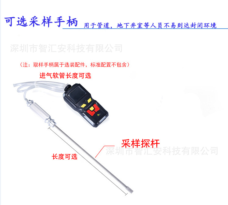 便携泵吸式四合一气体检测仪