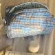 In stock small fresh plaid bag candy color cosmetics storage bag girl heart walking wash bag