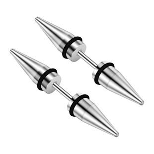 Cross-border e-commerce new personalized non-allergic stainless steel screw piercing ear studs European and American funny ear jewelry