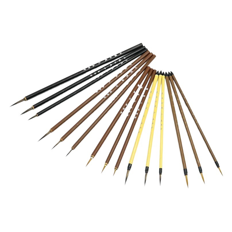 メーカーの狼のネズミのひげの絵画の手描きの水彩ペンのセットの細い線画の辺の工筆の白い線の筆