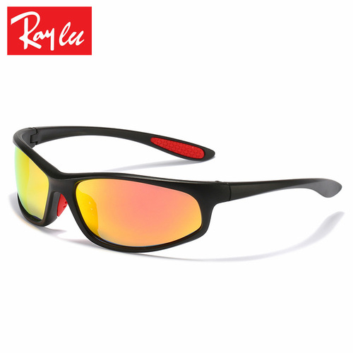 Junlai Outdoor Sports Glasses D185 Cycling Windshield Night Vision Sunglasses Cross-border New Men's and Women's Polarized Sunglasses