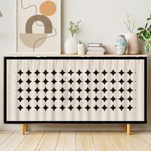 Cabinet Curtain to Block Debris, Wardrobe, Shoe Cabinet, Bookcase, Kitchen Cabinet, Punch-Free Adhesive Velcro Dust-Proof Curtain