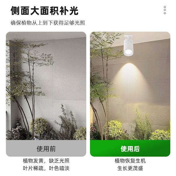 Built-in plant lamp