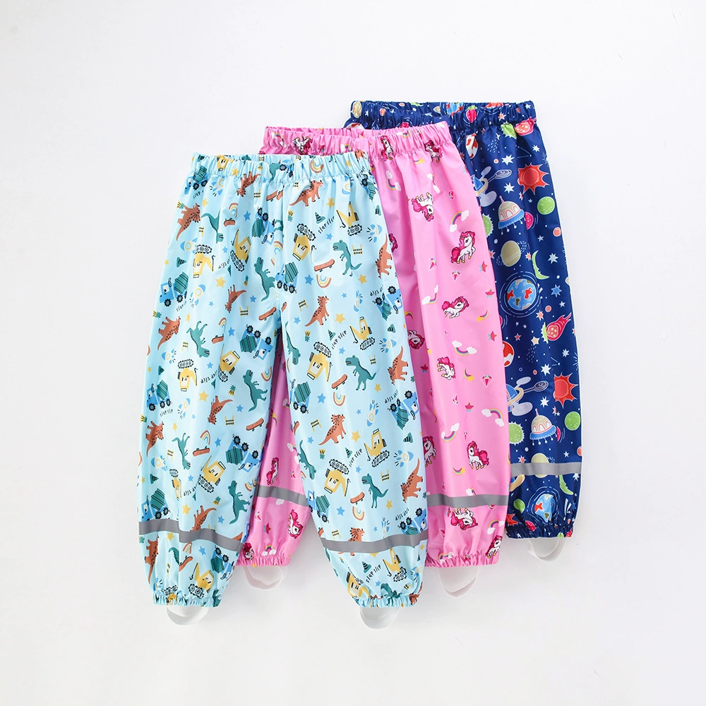 Children's thin trousers for early age, light and thin waterproof raincoat