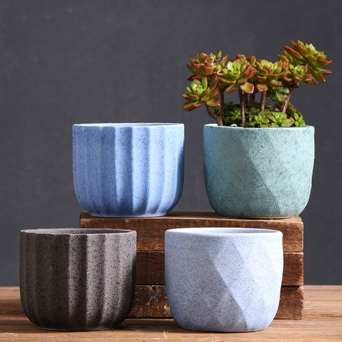Pottery pot for succulent plants, creative small plant pot, wholesale manufacturer direct sale, ceramic flower pot