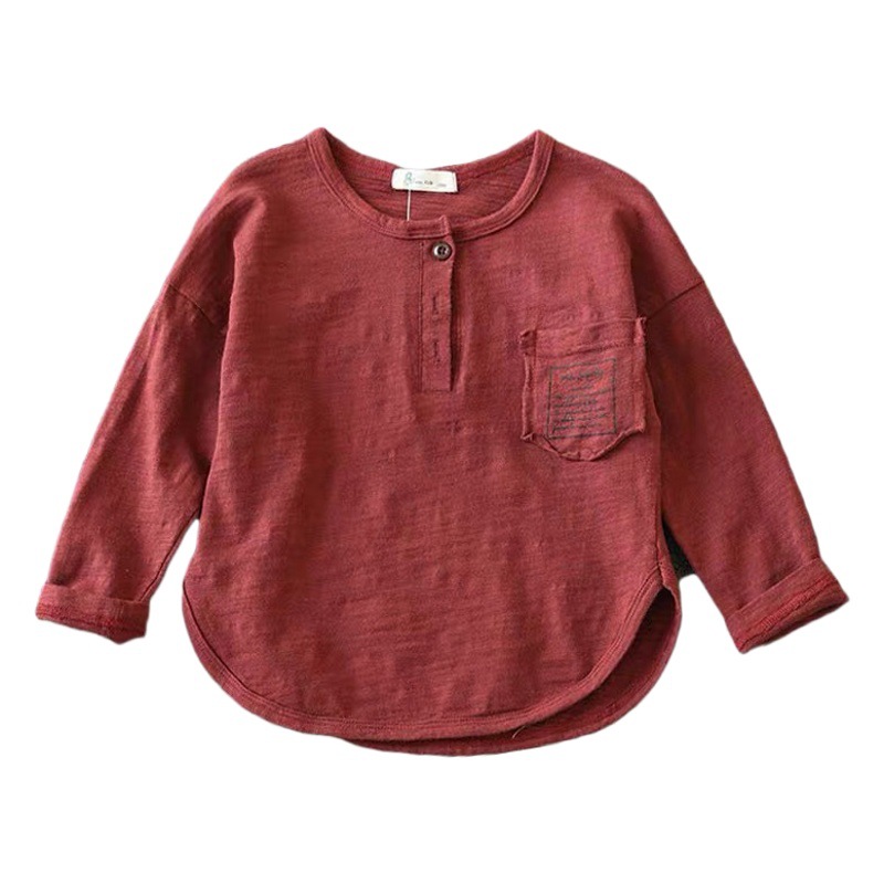 Bamboo Cotton Autumn Children's Clothing 2026 New Boys' Long-Sleeve T-Shirt Children's Base Shirt for Older Kids Autumn Top