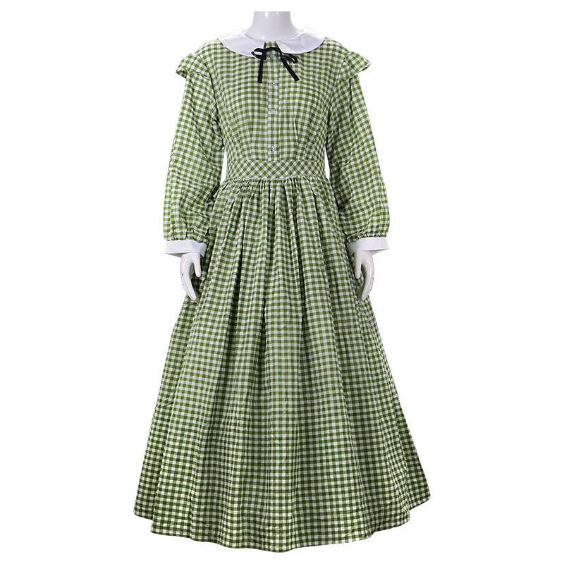 Women's Civil War Plaid Dress Civil War Victorian Dickens Ball Gown Southern Belle Costume