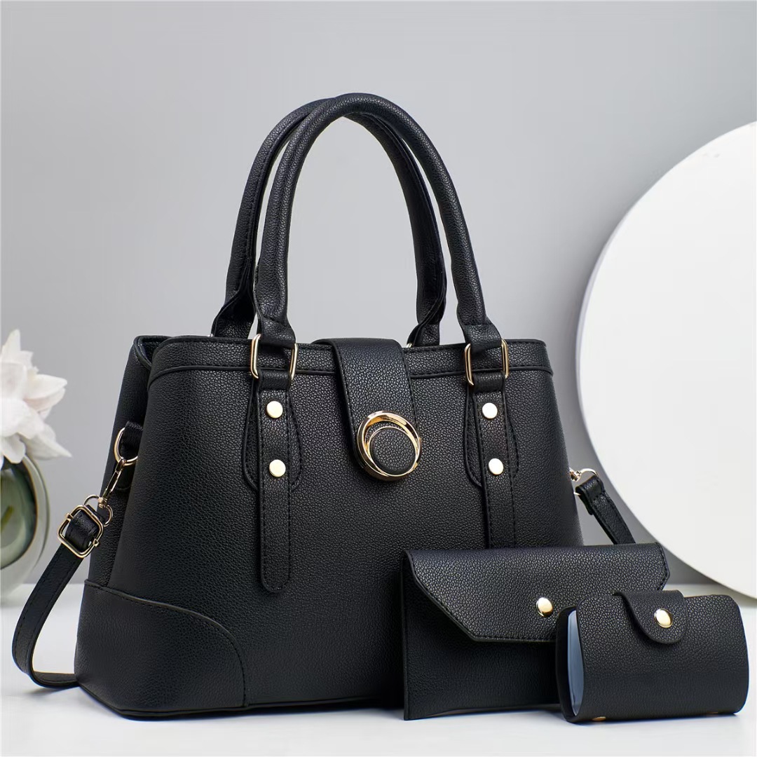 Hot Women's Bag New Three-Piece Set Large Capacity Women's Bag Tote Bag