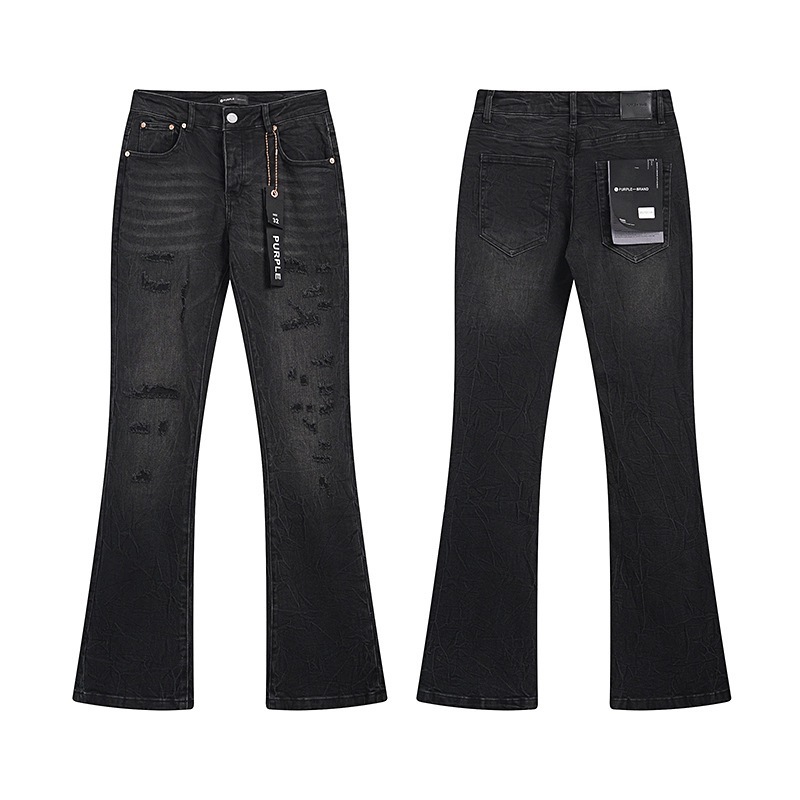 Ksubi トレンディなパープル新 AM スプラッシュインクプリントハイストリートレトロリッピングカジュアルメンズとレディーススリムジーンズ|undefined