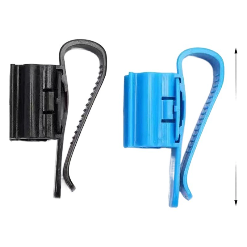 Зажим для фиксации шланга смены воды в аквариуме Зажим для водопровода Кронштейн для аквариума Зажим для насосной трубы черный и синий два аксессуара