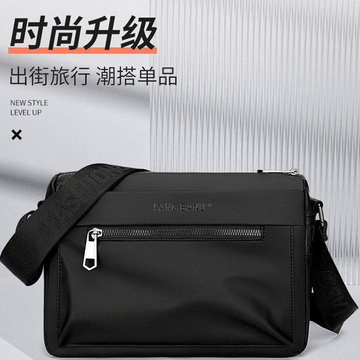 新款秋冬男包质感潮流单肩斜挎包尼龙运动大容量旅行背包男女单肩