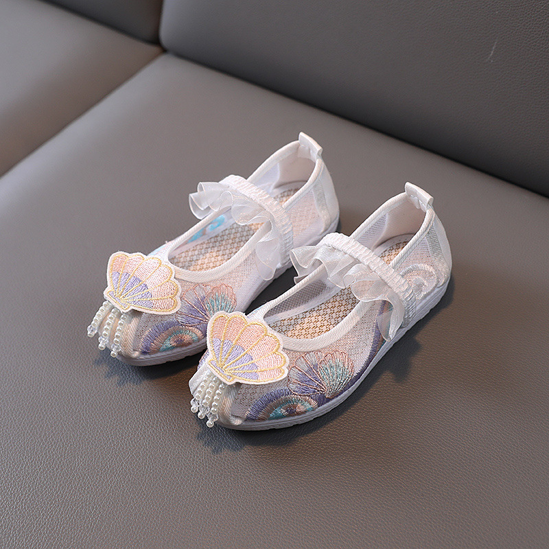 쉘 메쉬 화이트