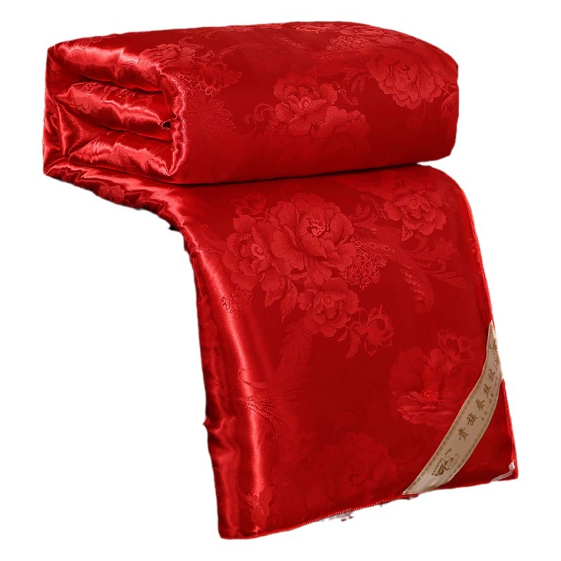 Фабрика прямой Шелковый стеганое одеяло оптом Осень и зима лето прохладные постельные принадлежности компания Подарочное одеяло будет продавать одно двойное одеяло