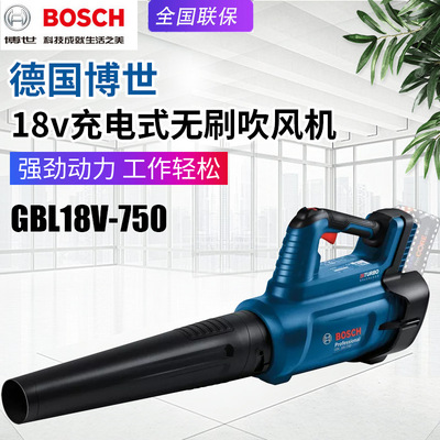 Перезаряжаемый фен BOSCH GBL18V-750, электрический пылесборник, сдувающий деревья и опавшие листья, уличный снегоочиститель