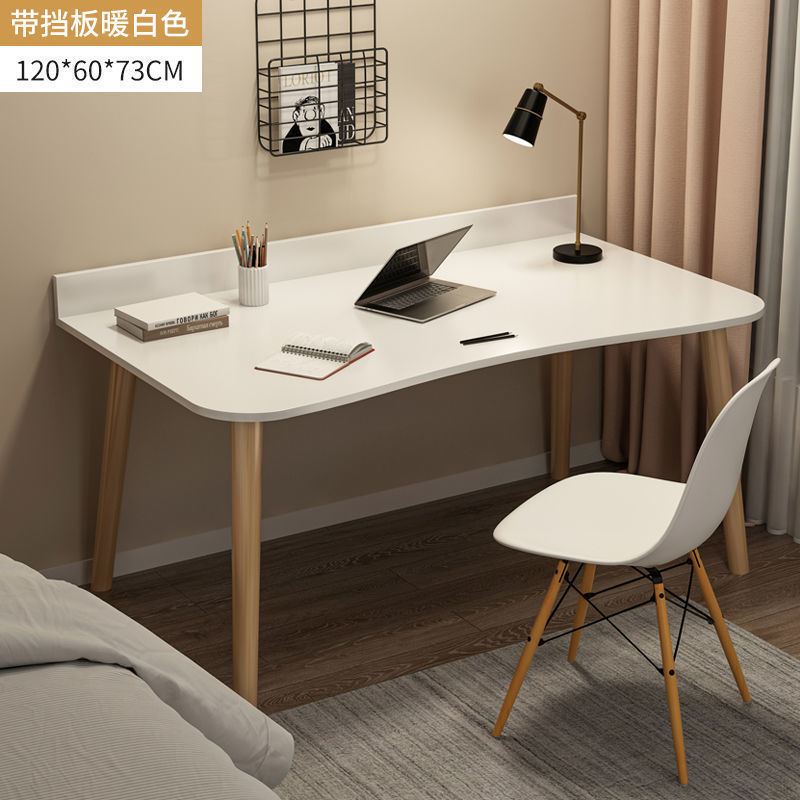 안정적인 벽 배치 120X60X73 싱글 테이블 따뜻한 흰색