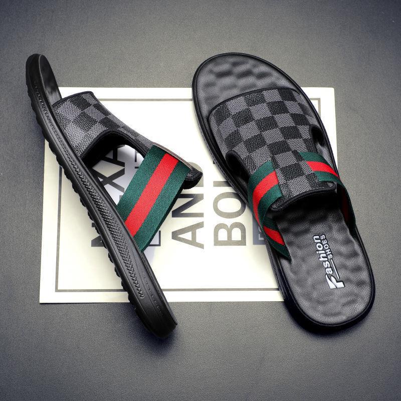Zapatillas de hombre 2023 nueva moda personalizada Internet celebridad sandalias de alta gama verano al aire libre casual sandalias antideslizantes