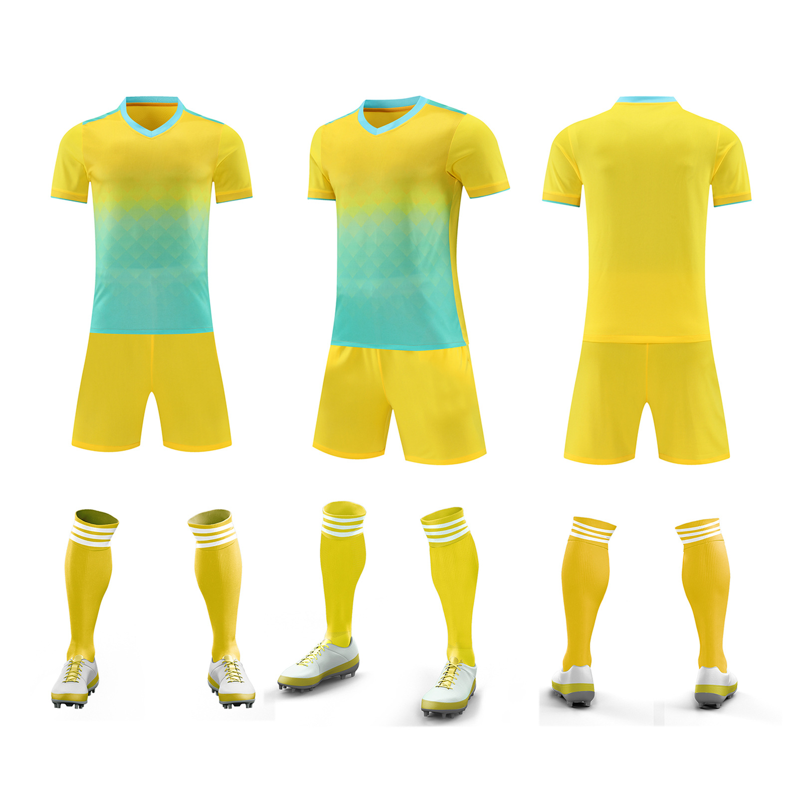 Ropa de entrenamiento de fútbol verano nuevo estudiante adulto ropa de correr al aire libre casual juego de secado rápido ropa de equipo número de impresión ropa de clase