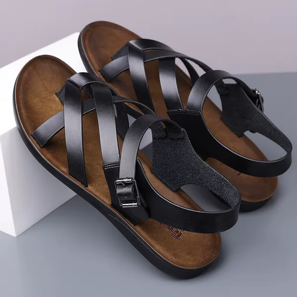 Foreign Trade Sandals Men's New Men's Sandals Outdoor Breathable Soft-Soled Beach Shoes Casual Trendy Large Size 39-45