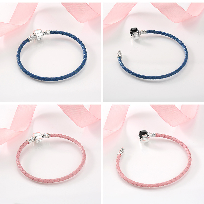 Simple Style Solid Color Pu Leather Knitting Jewelry Accessories 1 Piece display picture 2