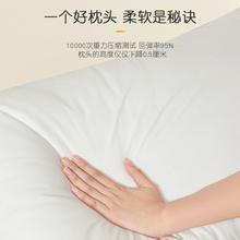 双人长枕头情侣长款一体长条枕亲子纯棉1.2米1.5m1.8儿童低枕头秦