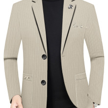 跨境中青年男士西装修身韩版潮流外套2025春季新款商务休闲帅气西