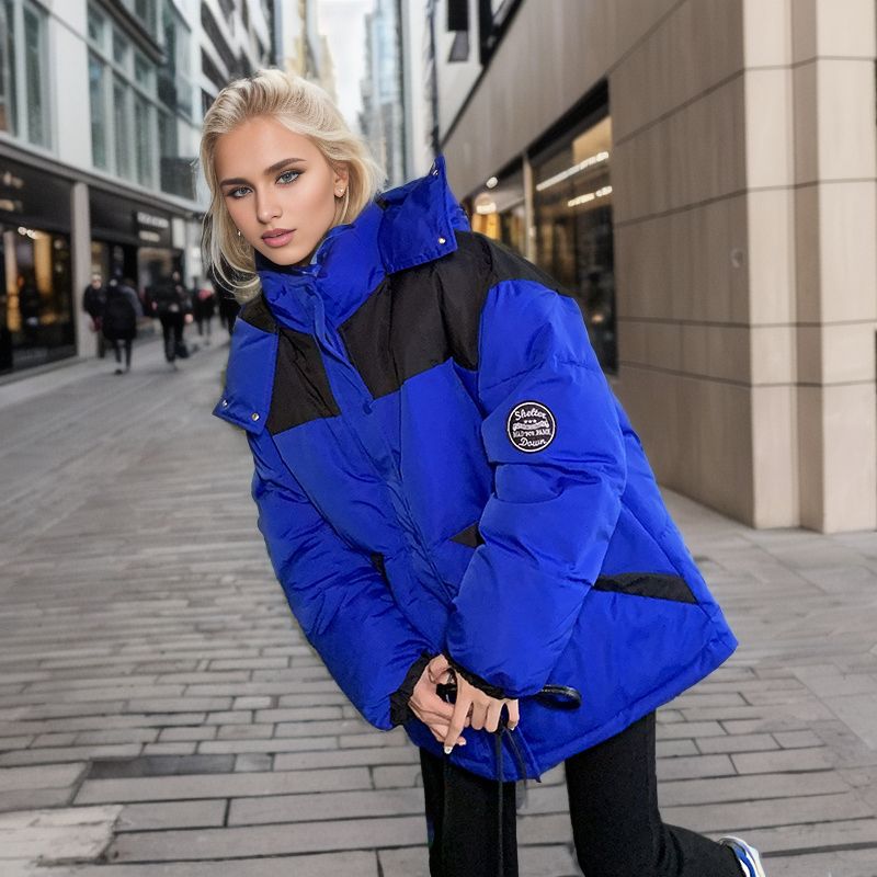 Warme Jacken für Damen sind beliebt bei übergroßen Overalls und locker geschnittenen, baumwollgefütterten Jacken_voghion.com