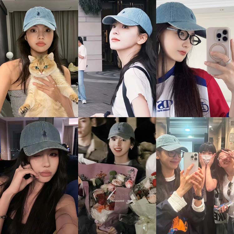 小馬標野球帽の女性は柔らかいトップの広いつばを合わせて顔の小さいアヒルの舌の帽子の運動の日よけの男性の女性を見せます。