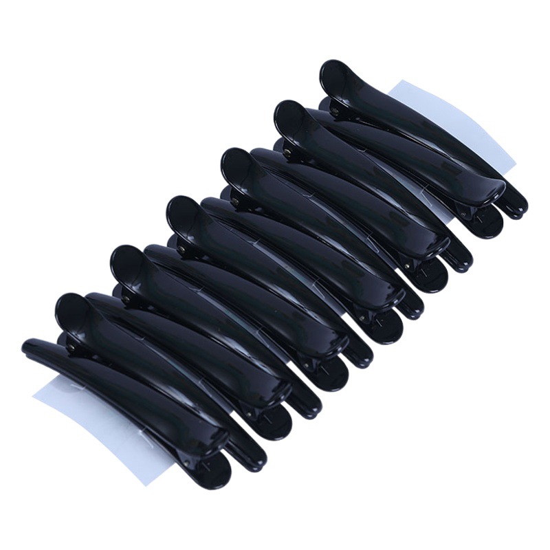 Hot-selling black duckbill clip barber shop common style sea clip 4 sizes frosted beauty hairpin small gift batch