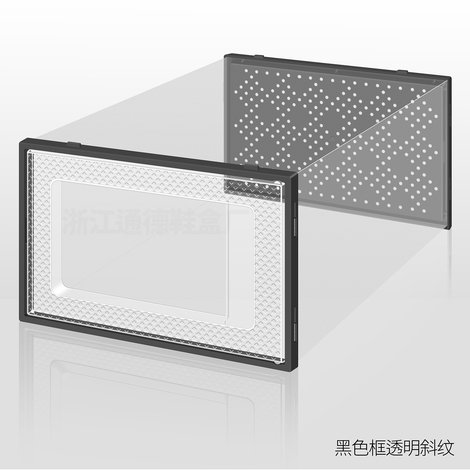 Caja de almacenamiento de zapatos transparente - Apertura lateral, gabinete para hogar, venta al por mayor, tamaño grande